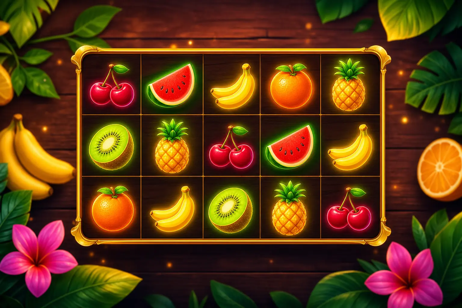 Carrusel Frutal — juego de símbolos frutales