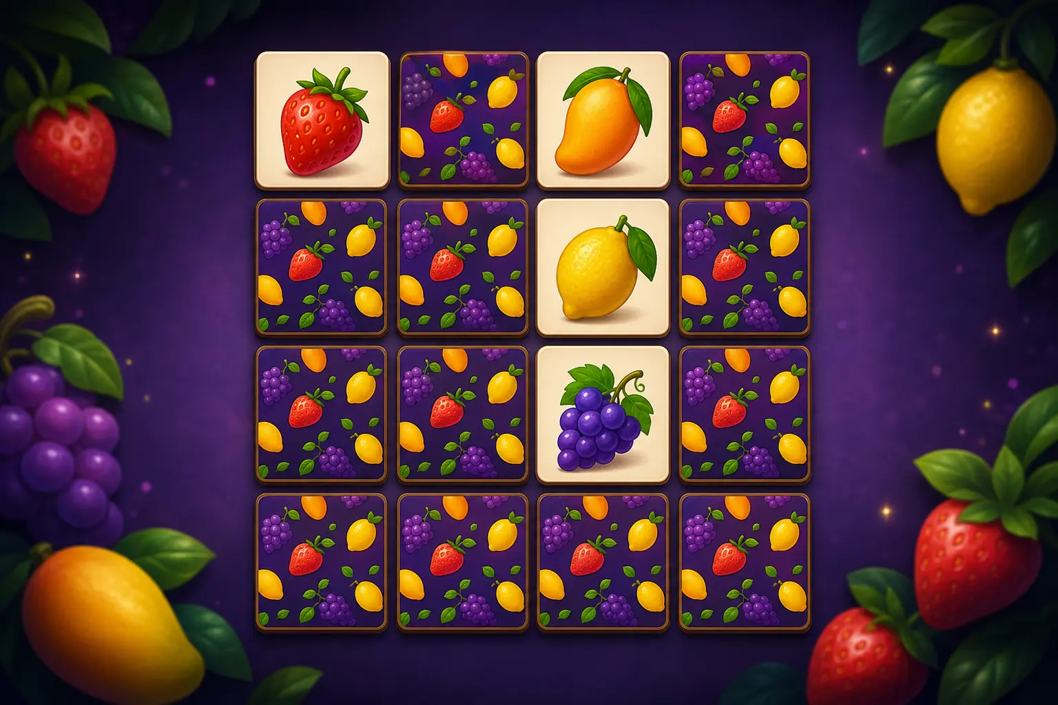 Memoria de Frutas — juego de memoria con frutas
